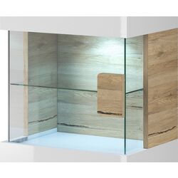 Витрина Helvetia Toledo №05 1D (White Gloss/Sanremo Oak Light) Thumb