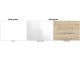 Витрина Helvetia Toledo №05 1D (White Gloss/Sanremo Oak Light)