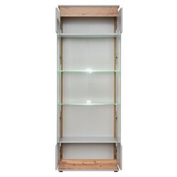 Dulap-vitrina ASM Berlin ASPG BL WSW (Perla Gray/Artisan Oak) Thumb