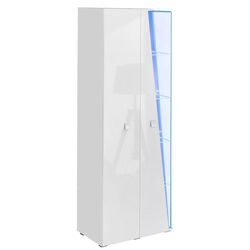 Dulap-vitrina ASM Edge WW EE WSW (White/White Gloss)