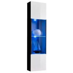 Penal-vitrina ASM Fly ZW FY 42 (Black Matt/White Gloss)