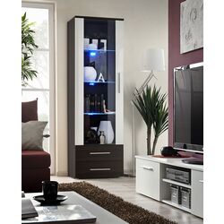 Vitrina ASM Neo I EMEMWH N1 (White Gloss/Wenge) Thumb