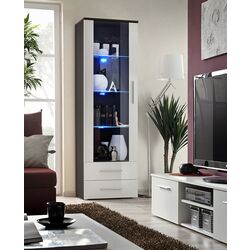Vitrina ASM Neo I EMWH N1 (White Gloss/Wenge) Thumb