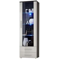Vitrina ASM Neo I EMWH N1 (White Gloss/Wenge)