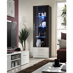 Vitrina ASM Neo I EMWHEM N1 (White Gloss/Wenge) Thumb