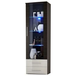Vitrina ASM Neo I EMWHEM N1 (White Gloss/Wenge)
