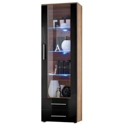 Vitrina ASM Neo I NSH N1 (Black Gloss/Plum)