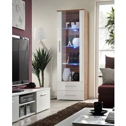 Vitrina ASM Neo I NWH N1 (White Gloss/Plum) Thumb
