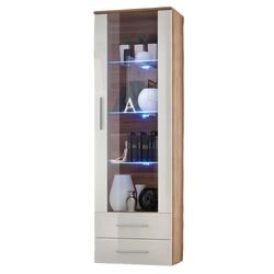 Vitrina ASM Neo I NWH N1 (White Gloss/Plum)