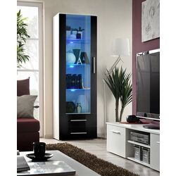 Vitrina ASM Neo I WSH N1 (Black Gloss/White Matt) Thumb