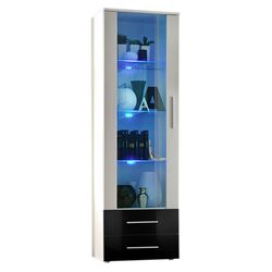 Vitrina ASM Neo I WSHWH N1 (Black Gloss/White Gloss/White Matt)
