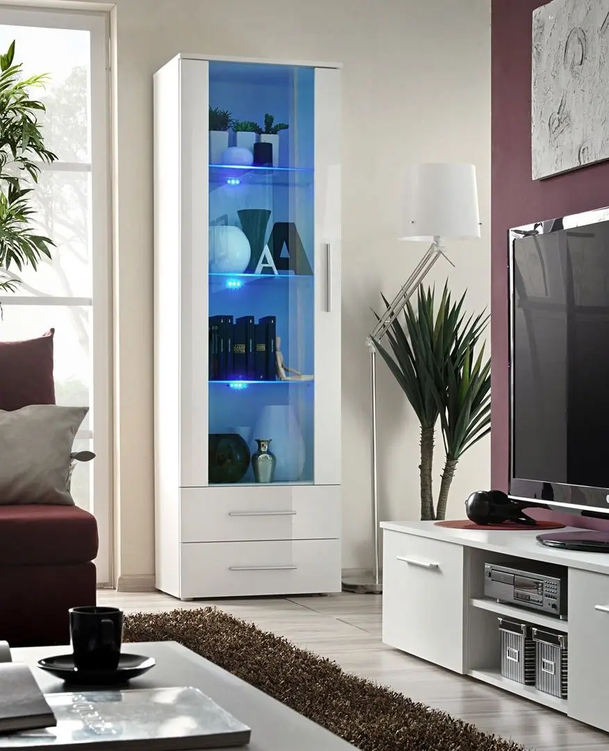 Vitrina ASM Neo I WWH N1 (White Gloss/White Matt) - 2