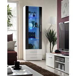 Vitrina ASM Neo I WWHSH N1 (Black Gloss/White Gloss/White Matt) Thumb