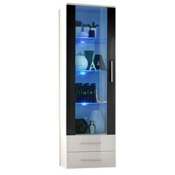 Vitrina ASM Neo I WWHSH N1 (Black Gloss/White Gloss/White Matt)