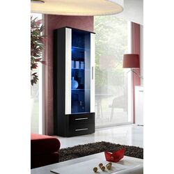 Vitrina ASM Neo I ZWHS N1 (White Gloss/Black Gloss/Black Matt) Thumb