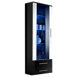 Vitrina ASM Neo I ZWHS N1 (White Gloss/Black Gloss/Black Matt)