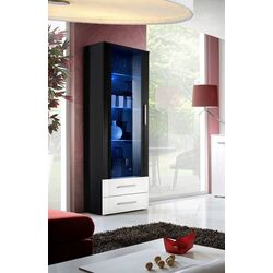 Vitrina ASM Neo I ZWHS N1 (White Gloss/Black Gloss/Black Matt) Thumb