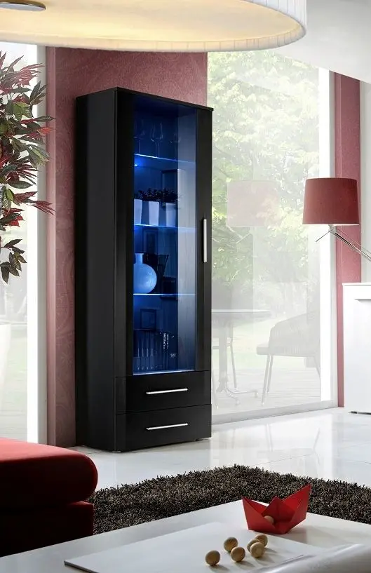 Vitrina ASM Neo I ZZ N1 (Black Gloss/Black Matt) - 2