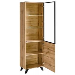 Vitrina ASM Thin WT TH WSW (Wotan Oak/Black Glass) Thumb