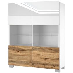 Tumba Belini Imperium IMP KOM1/0/W/WDW/0/0 (White High Gloss/Wotan Oak)