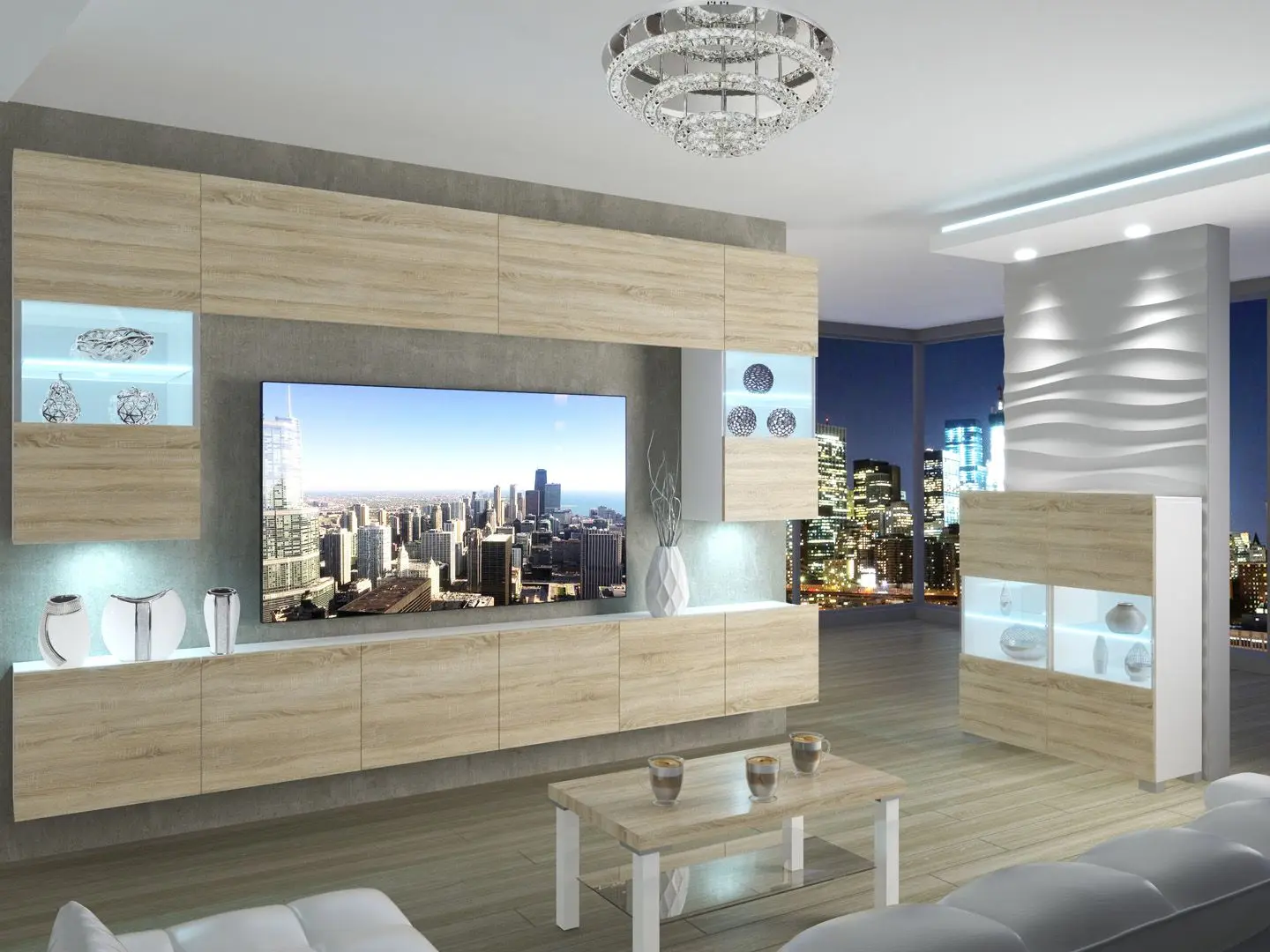 Тумба Belini Imperium IMP KOM1/1/W/DS/0/0 (Sonoma Oak)