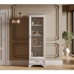 Витрина Gerbor Kentuki REG1W1S(N) (Белый Альпийский)