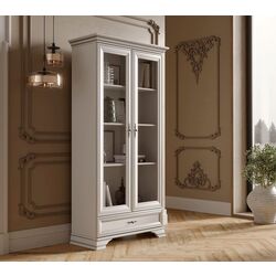 Витрина Gerbor Kentuki REG2W1S(N) (Белый Альпийский) Thumb