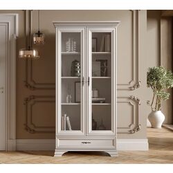 Витрина Gerbor Kentuki REG2W1S(N) (Белый Альпийский)