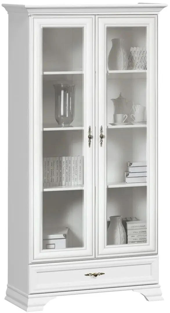 Витрина Gerbor Kentuki REG2W1S(N) (Белый Альпийский)