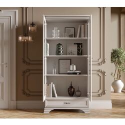 Витрина Gerbor Kentuki REG2W1S(N) (Белый Альпийский) Thumb