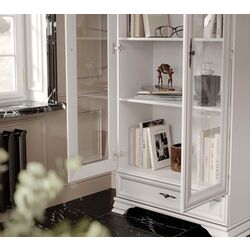 Витрина Gerbor Kentuki REG2W1S(N) (Белый Альпийский) Thumb