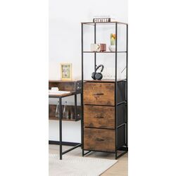 Penal-vitrina Costway JZ10067CF (Rustic Brown) Thumb