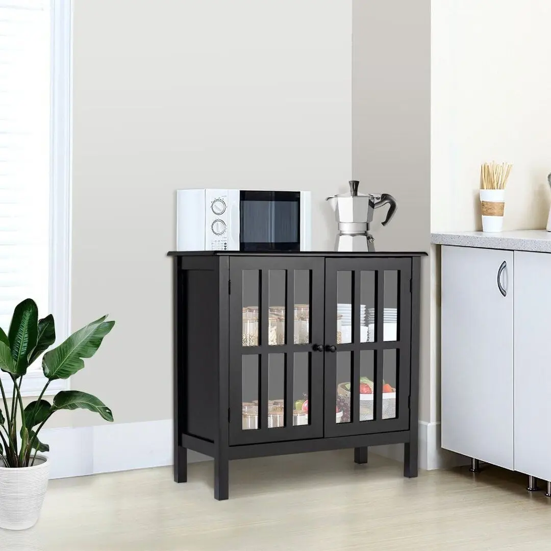 Vitrina Costway HW56275BK (Black) - 3
