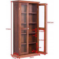 Vitrina Costway HW56755 (Brown) Thumb