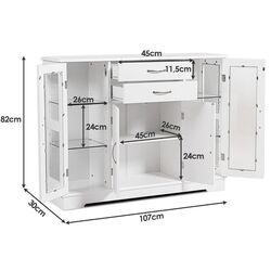 Tumba Costway HW60366WH (White) Thumb