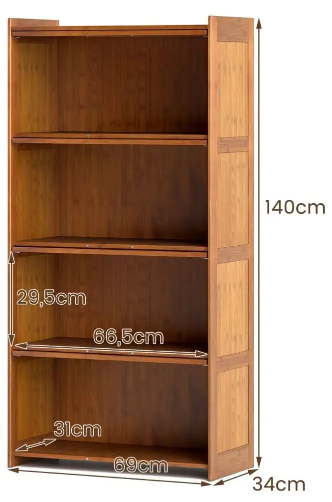 Vitrina Costway JV11769CF (Brown)