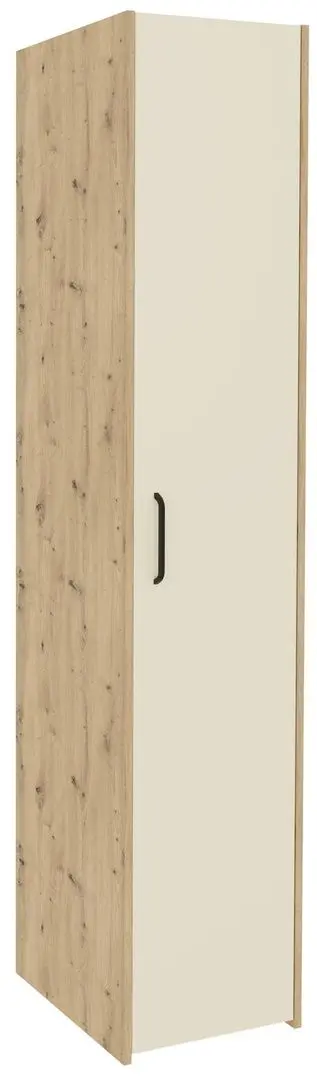 Penal Haaus Malmo 1D cu rafturi 200x52 cm (Artisan Oak/Clay)