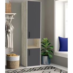 Пенал Haaus Malmo 2D 200x50 cm (White Oak/Anthracite)