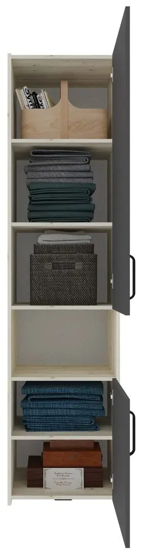 Пенал Haaus Malmo 2D 200x50 cm (White Oak/Anthracite)