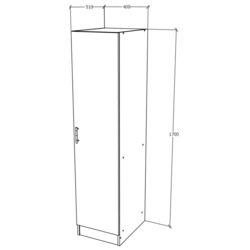 Пенал Haaus Remi 1D 170x51 cm (Artisan Oak) Thumb