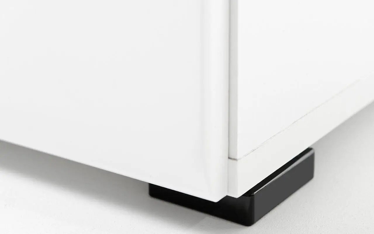 Dulap-vitrina Halmar Lauren WIT/SV (White/White Gloss)