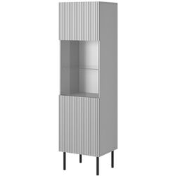 Vitrina Halmar Asensio W-1 (Light Grey/Black) Thumb
