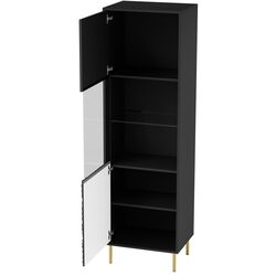 Vitrina Halmar Bullet W-1 (Black/Gold) Thumb