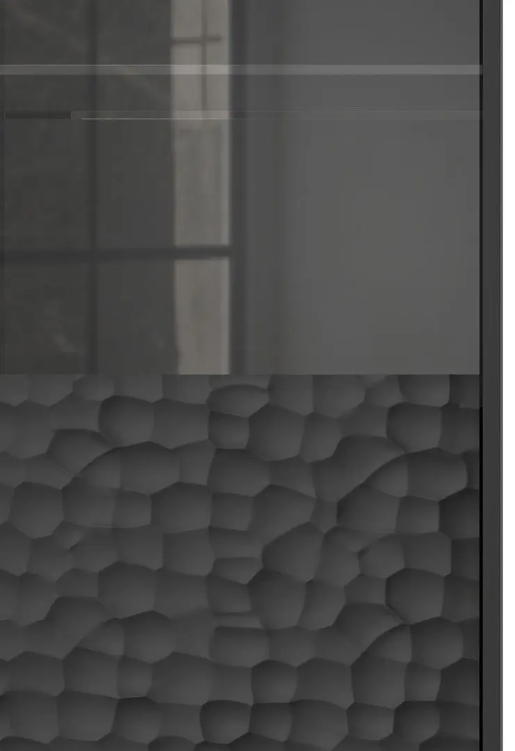 Vitrina Halmar Bullet W-1 (Black/Gold)