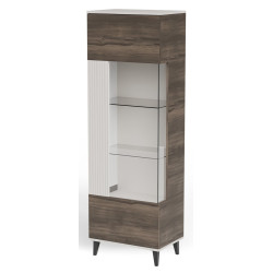 Витрина Halmar Random 2 W-1 (Cashmere /Walnut) Thumb