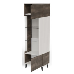 Витрина Halmar Random 2 W-1 (Cashmere /Walnut) Thumb