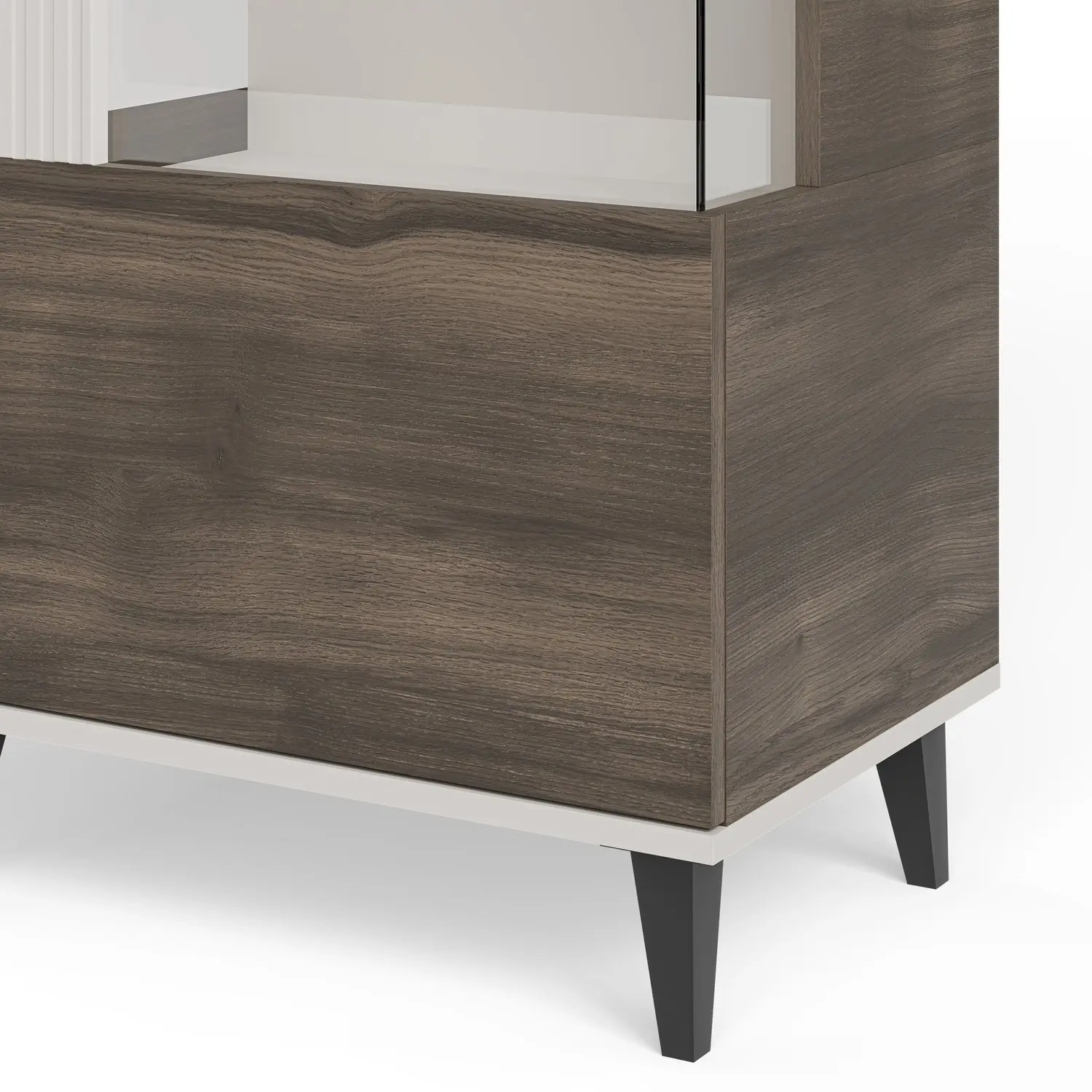 Витрина Halmar Random 2 W-1 (Cashmere /Walnut)