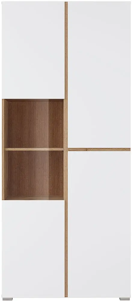Витрина Helvetia Cross 24N9MY12 3D (Wotan Oak/White)