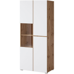 Витрина Helvetia Cross 24N9MY12 3D (Wotan Oak/White) Thumb