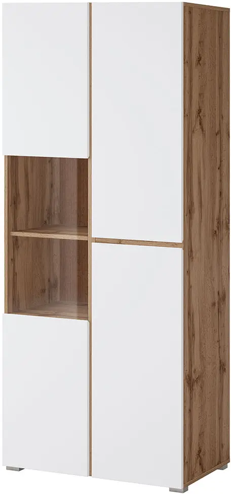 Витрина Helvetia Cross 24N9MY12 3D (Wotan Oak/White)